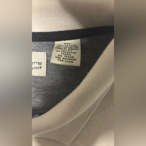 Preswick & Moore Gray and Black Polo Shirt with Color Block Design - Picture 9 of 14